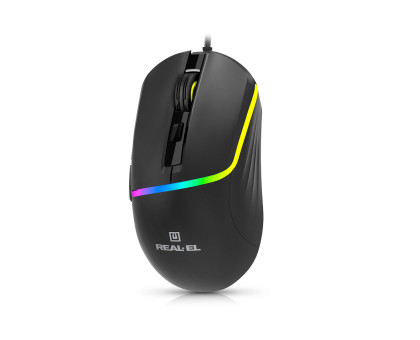 Мишка REAL-EL RM-530 ігрова з підсвічуванням