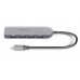 Type C мультифункциональный хаб USB 3.0 REAL-EL CQ-415 серый