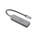 Type C мультифункціональний хаб USB 3.0 REAL-EL CQ-415 сiрий