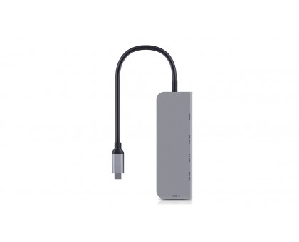 Type C многопортовый адаптер REAL-EL CQ-700 (4 USB 3.0 + HDMI + Type C)