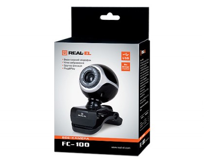 Веб-камера REAL-EL FC-100 с микрофоном
