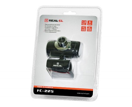 Веб-камера REAL-EL FC-225 с микрофоном