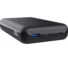 Trust Акумулятор портативний літій-іонний power bank Laro, 20000 мА·год, USB-A/2хUSB-C, 100w, чорний
