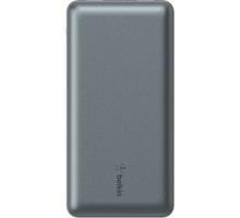 Belkin Акумулятор портативний літій-іонний Power Bank 10000мА·год, 15Вт, 2хUSB-A/USB-C, cірий