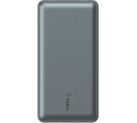 Belkin Акумулятор портативний літій-іонний Power Bank 20000мА·год, 15Вт, 2хUSB-A/USB-C, cірий