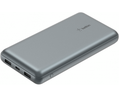 Belkin Акумулятор портативний літій-іонний Power Bank 20000мА·год, 15Вт, 2хUSB-A/USB-C, cірий Belkin Акумулятор портативний літій-іонний Power Bank 20000мА·год, 15Вт, 2хUSB-A/USB-C, cірий