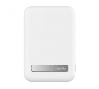 Belkin Акумулятор портативний літій-іонний Power Bank 10000мА·год, 15Вт, MagSafe Qi2, білий
