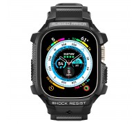 Spigen Чохол та ремінець 2в1 для Apple Watch Ultra 49mm Rugged Armor Pro, Black
