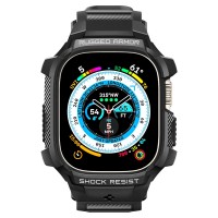 Spigen Чохол та ремінець 2в1 для Apple Watch Ultra 49mm Rugged Armor Pro, Black