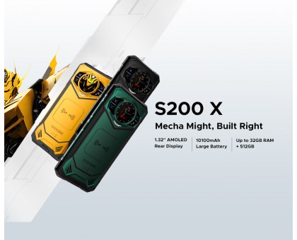 Смартфон Doogee S200X 5G 6.72" 12/512ГБ, 2SIM, 10100мА•ч, черный (с тепловизором) Смартфон Doogee S200X 5G 6.72" 12/512ГБ, 2SIM, 10100мА•ч, черный (с тепловизором)