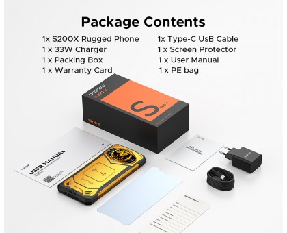 Смартфон Doogee S200X 5G 6.72" 12/512ГБ, 2SIM, 10100мА•ч, черный (с тепловизором) Смартфон Doogee S200X 5G 6.72" 12/512ГБ, 2SIM, 10100мА•ч, черный (с тепловизором)