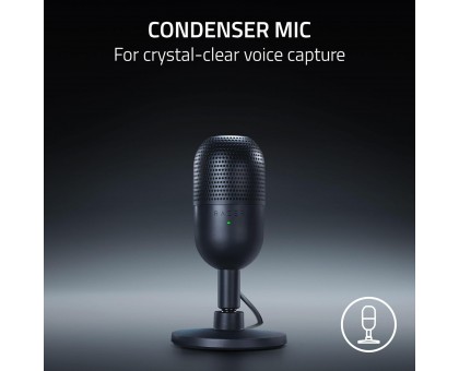Мікрофон геймінговий Razer Seiren V3 Mini, Omni, USB-A, 1.2м, чорний Мікрофон геймінговий Razer Seiren V3 Mini, Omni, USB-A, 1.2м, чорний