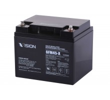 Акумуляторна батарея Vision FM, 12В, 45А•год, AGM