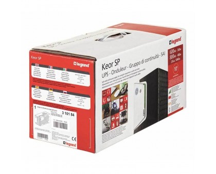 Джерело безперебійного живлення Legrand Keor SP, 600ВА/360Вт, LED, USB, 4хС13 Джерело безперебійного живлення Legrand Keor SP, 600ВА/360Вт, LED, USB, 4хС13