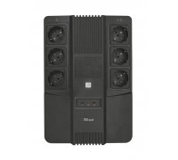 Джерело безперебійного живлення Trust Maxxon 800VA UPS with 6 standard wall power outlets BLACK