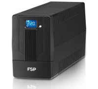 ИБП FSP iFP650, 650VA/360W, LCD, USB, 2xSchuko