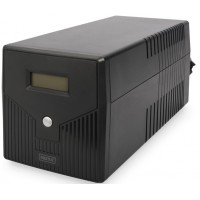 Источник бесперебойного питания DIGITUS Line-Interactive, 1500VA/900W, LCD, 4xSchuko, RJ45, RS232, USB