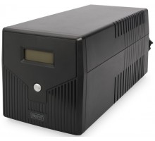 Источник бесперебойного питания DIGITUS Line-Interactive, 2000VA/1200W, LCD, 4xSchuko, RJ45, RS232, USB
