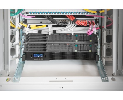 Источник бесперебойного питания DIGITUS OnLine, 3000VA/3000W, LCD, 8xC13+1xC19, RJ45, RS232, USB, Rack/Tower Источник бесперебойного питания DIGITUS OnLine, 3000VA/3000W, LCD, 8xC13+1xC19, RJ45, RS232, USB, Rack/Tower