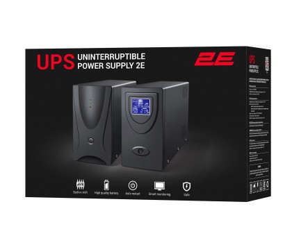 ИБП 2E DD2000, 2000VA/1200W, LCD, USB, 2xSchuko ИБП 2E DD2000, 2000VA/1200W, LCD, USB, 2xSchuko