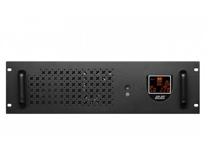 ИБП 2E RE1200, 1200VA/720W, RM 3U, LCD, USB, 2xSchuko ИБП 2E RE1200, 1200VA/720W, RM 3U, LCD, USB, 2xSchuko