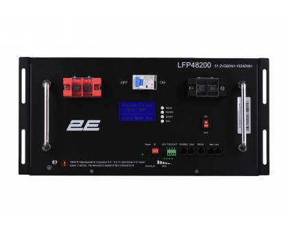 Акумуляторна батарея 2E LFP48, 48В, 200А•год, 19" LCD 16S Акумуляторна батарея 2E LFP48, 48В, 200А•год, 19" LCD 16S