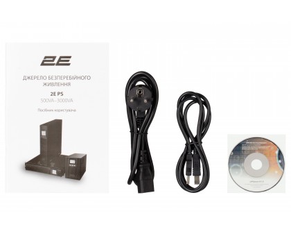 ИБП 2E PS1000RT, 1000VA/800W, RT2U, LCD, USB, 2xSchuko+1xC13 ИБП 2E PS1000RT, 1000VA/800W, RT2U, LCD, USB, 2xSchuko+1xC13