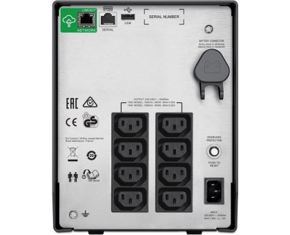 ИБП APC Smart-UPS C 1000VA/600W, LCD, USB, SmartConnect, 8xC13 ИБП APC Smart-UPS C 1000VA/600W, LCD, USB, SmartConnect, 8xC13