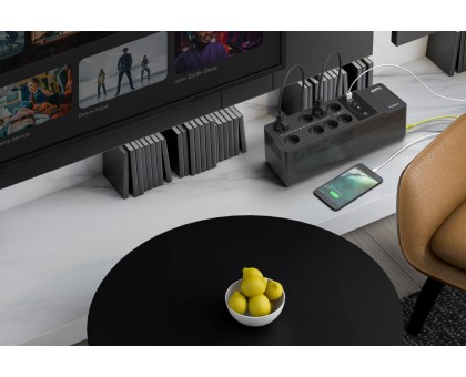Джерело безперебійного живлення APC Back-UPS 1050VA/600W, USB charging port, USB, 6+2 Schuko Джерело безперебійного живлення APC Back-UPS 1050VA/600W, USB charging port, USB, 6+2 Schuko