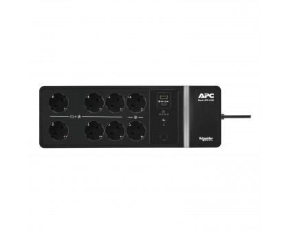 Джерело безперебійного живлення APC Back-UPS 1050VA/600W, USB charging port, USB, 6+2 Schuko Джерело безперебійного живлення APC Back-UPS 1050VA/600W, USB charging port, USB, 6+2 Schuko