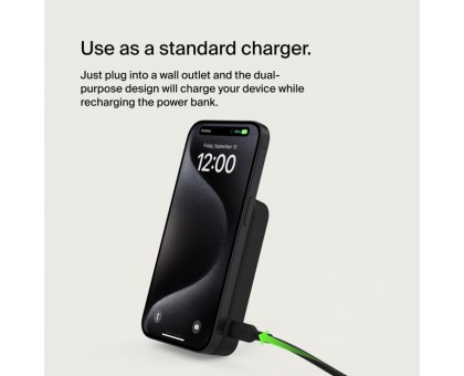 Портативное зарядное устройство Power Bank Belkin 8000мАч, MagSafe Wireless, черный Портативное зарядное устройство Power Bank Belkin 8000мАч, MagSafe Wireless, черный