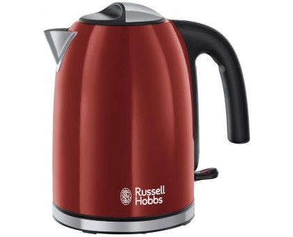 Електрочайник Russell Hobbs Colours Plus 1.7л, метал, червоно-чорний