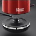Електрочайник Russell Hobbs Colours Plus 1.7л, метал, червоно-чорний