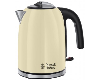 Электрочайник Russell Hobbs Colours Plus Classic 1.7л, металл, бежево-черный Электрочайник Russell Hobbs Colours Plus Classic 1.7л, металл, бежево-черный