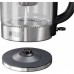 Электрочайник Russell Hobbs Glass, 1.7л, стекло, подсветка, серебристо-черный