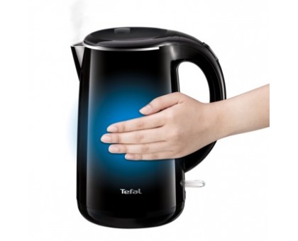 Электрочайник Tefal Sefe`tea 1.7л, Strix, пластик, глянец  черный