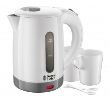 Електрочайник Russell Hobbs Travel 0.85л, пластик, білий