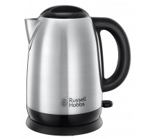 Электрочайник Russell Hobbs Adventure 1.7л, металл, серебристо-черный