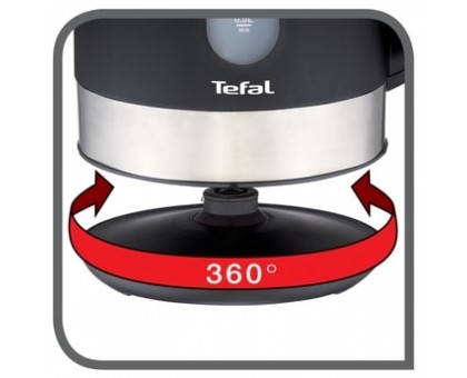 Электрочайник Tefal Snow 1.7л, Strix, пластик, серебристо-черный