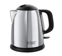 Электрочайник Russell Hobbs Victory 1л, металл, серебристо-черный