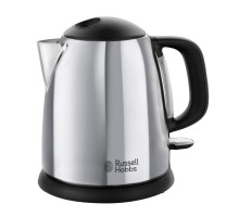 Електрочайник Russell Hobbs Victory 1л, метал, сріблясто-чорний