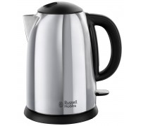 Электрочайник Russell Hobbs Victory, 1.7л, металл, серебристо-черный