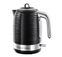 Електрочайник Russell Hobbs Inspire, 1.7л, пластик , чорно-сріблястий