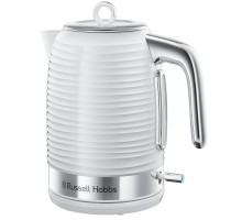 Електрочайник Russell Hobbs Inspire, 1.7л, пластик , підсвічування, біло-сріблястий