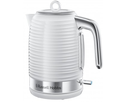 Електрочайник Russell Hobbs Inspire, 1.7л, пластик , підсвічування, біло-сріблястий