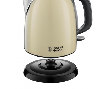 Электрочайник Russell Hobbs Colours Plus Mini 1л, металл, бежево-черный Электрочайник Russell Hobbs Colours Plus Mini 1л, металл, бежево-черный