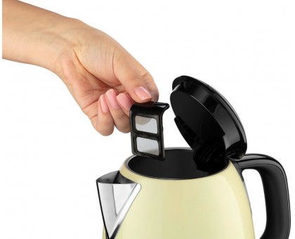 Электрочайник Russell Hobbs Colours Plus Mini 1л, металл, бежево-черный Электрочайник Russell Hobbs Colours Plus Mini 1л, металл, бежево-черный
