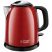 Электрочайник Russell Hobbs Colours Plus Mini 1л, металл, красно-черный