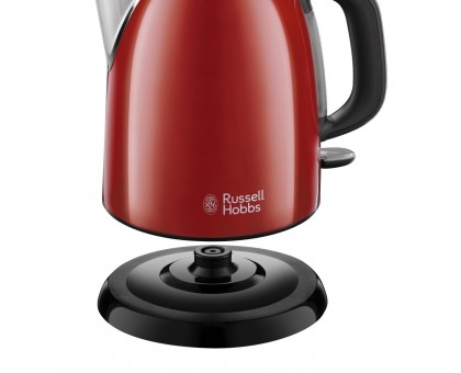 Электрочайник Russell Hobbs Colours Plus Mini 1л, металл, красно-черный