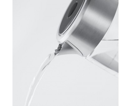 Электрочайник Russell Hobbs Compact Home 0.8л, стекло, подсветка, серебристо-черный